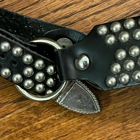 Studded boot strap belt harness studs black I’m pretty sure it’s leather - Picture 9 of 10